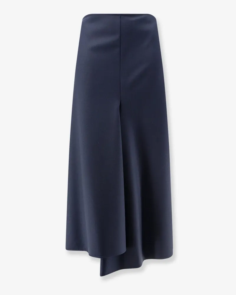 NUDE Wool blend long skirt -  - gender_Woman Blue