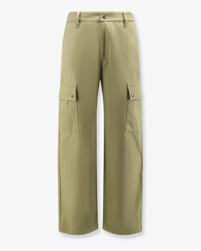 Burberry Cotton trousers with Logo embroidery -  - gender_Man Green