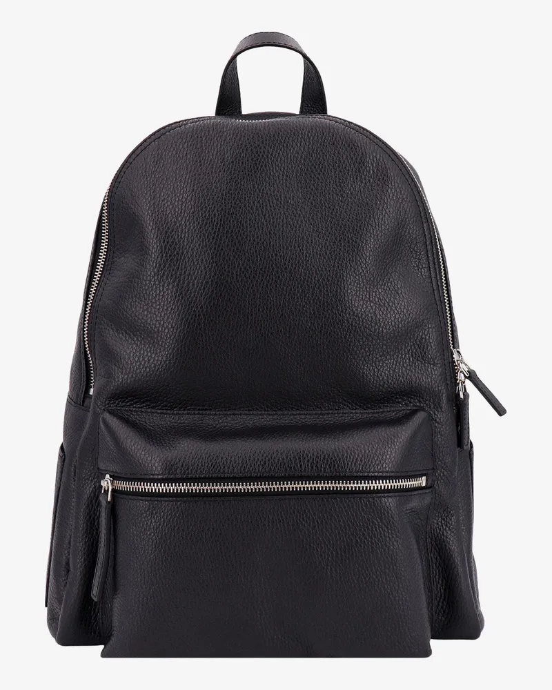 Orciani Leather backpack -  - gender_Man Black