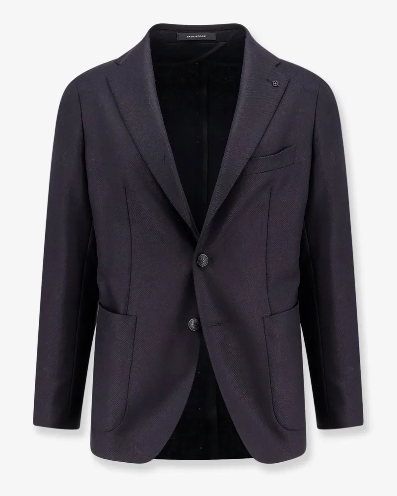 Tagliatore Virgin wool and cashmere blazer -  - gender_Man Black