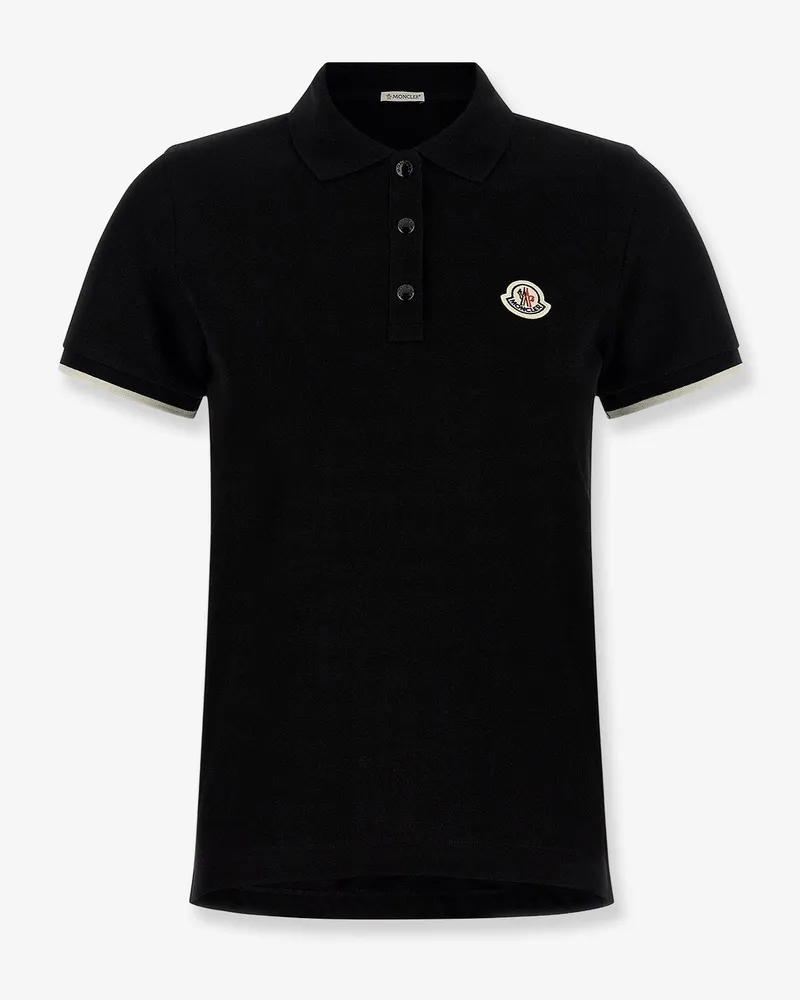 Moncler Cotton polo shirt -  - gender_Woman Black