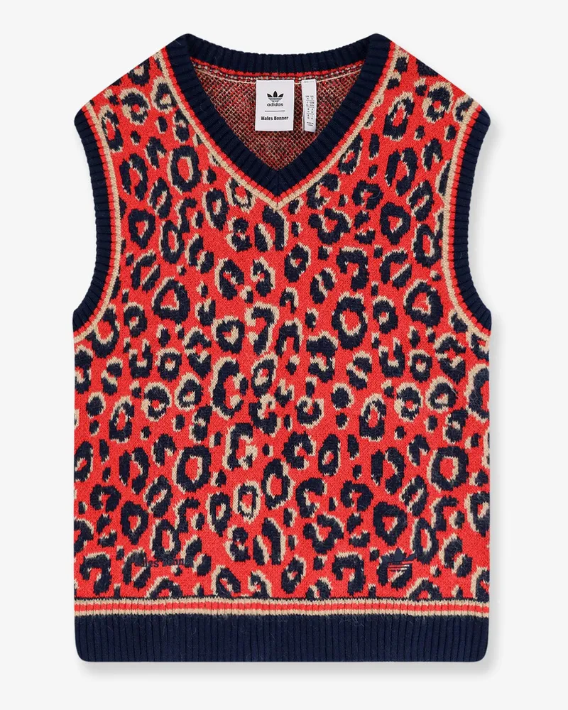 adidas Wool blend sweater with animal print -  - gender_Man Multicolor