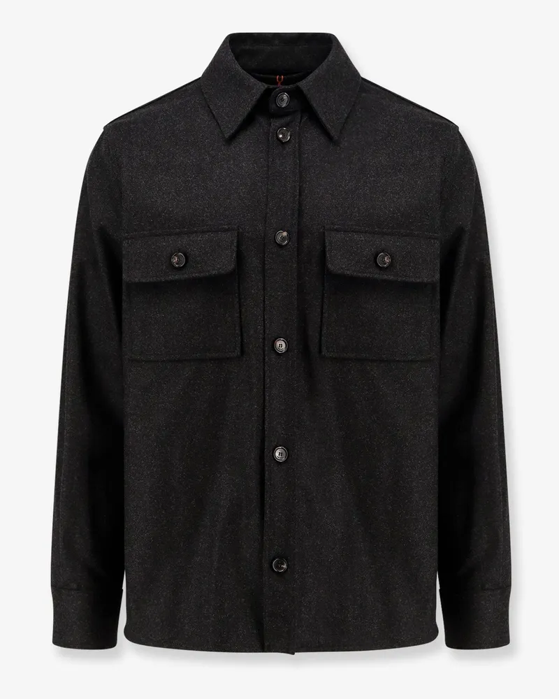 Loro Piana Wool and cashmere shirt -  - gender_Man Grey