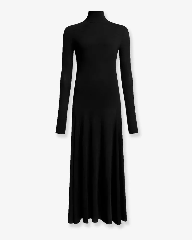 Alaïa Viscose long Heart Dress -  - gender_Woman Black