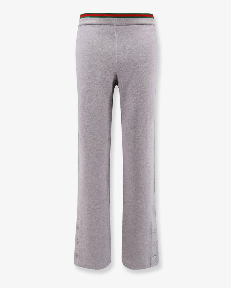 Gucci Cotton blend trouser with Web detail -  - gender_Woman Grey