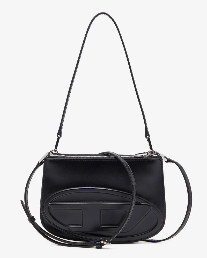 Diesel 1DR Twin leather shoulder bag -  - gender_Woman Black