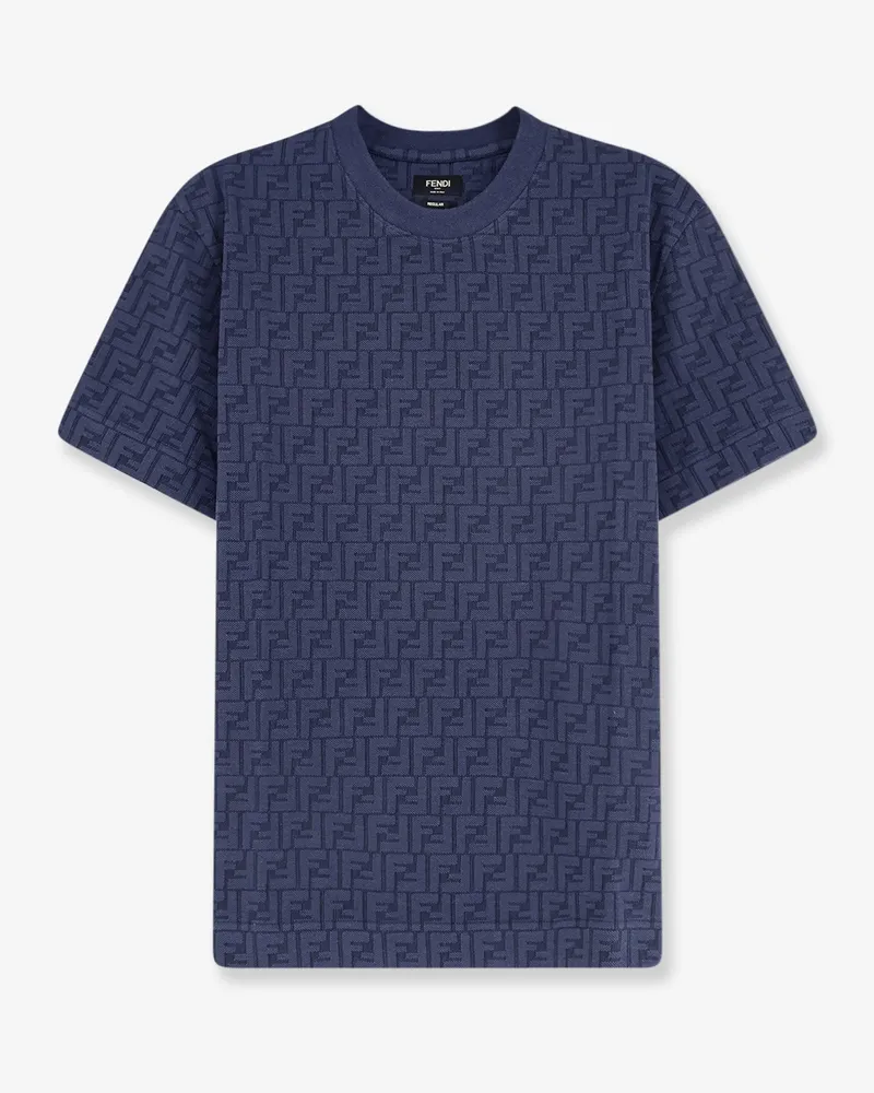Fendi FF cotton t-shirt -  - gender_Man Blue