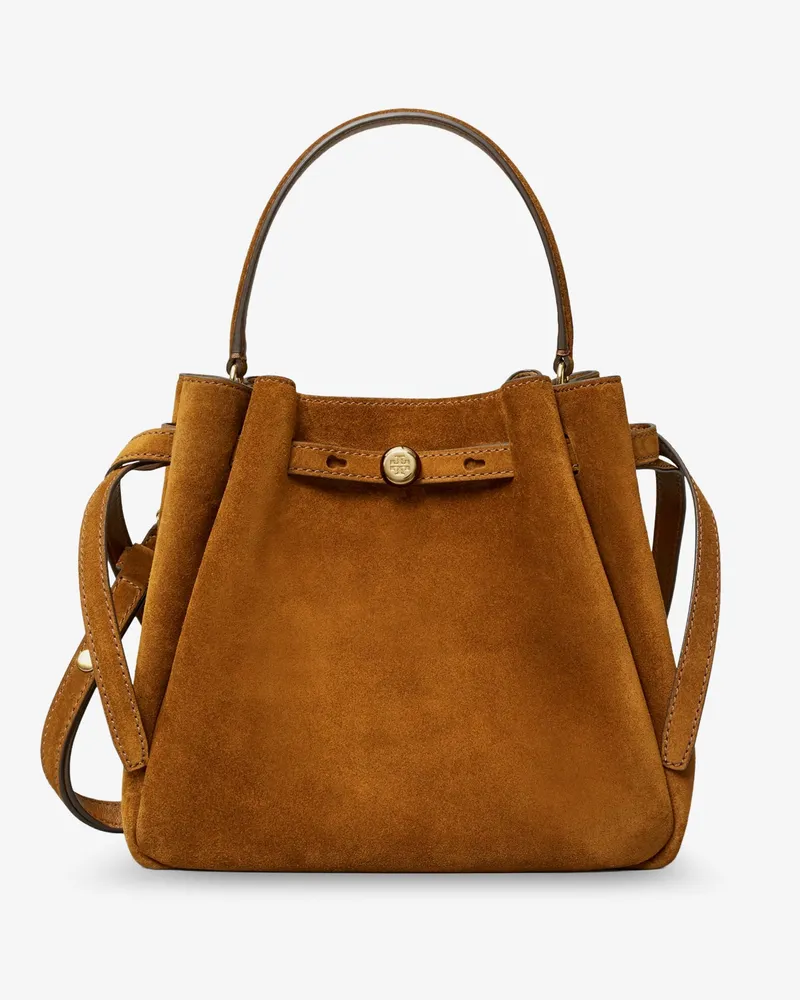 Tory Burch Romy suede bucket bag -  - gender_Woman Brown