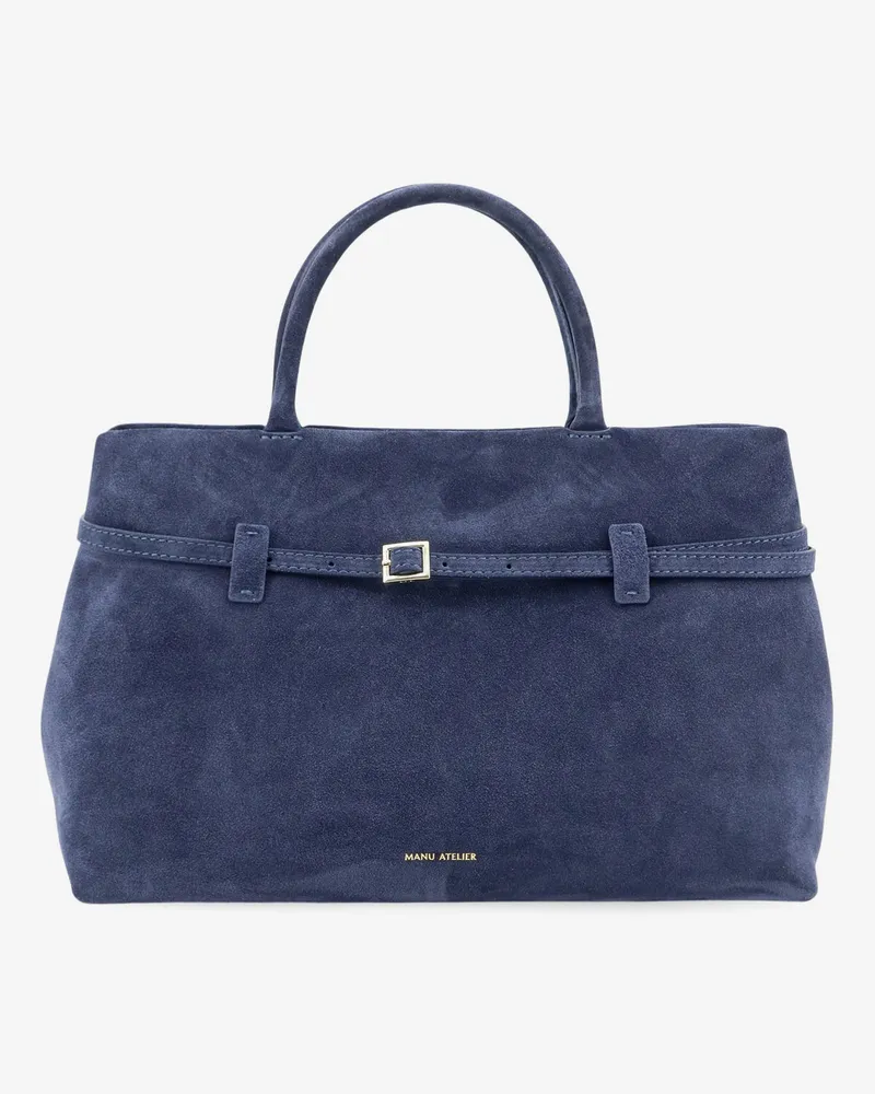 Manu Atelier Le Cambon 35 suede handbag -  - gender_Woman Blue