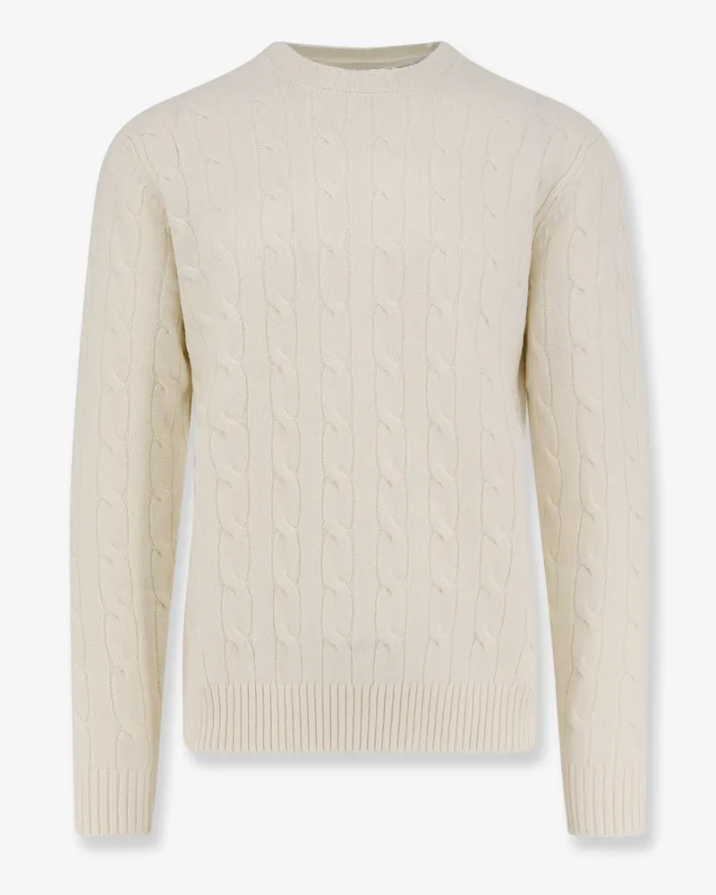 MC2 Saint Barth Regent Braid Wool sweater -  - gender_Man White