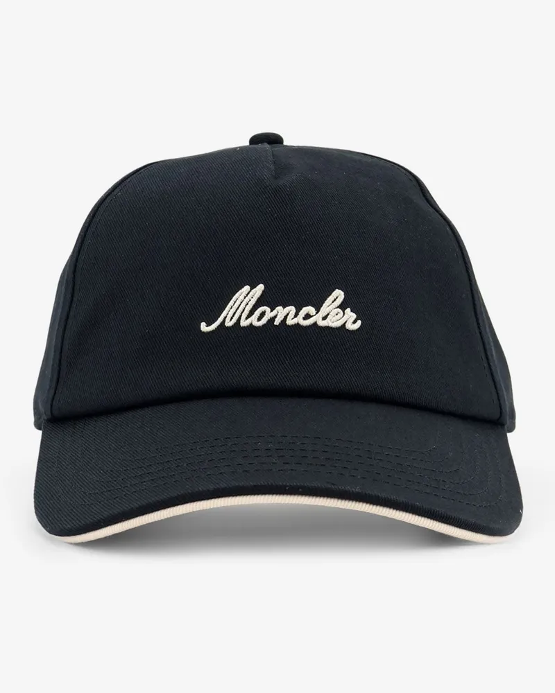 Moncler Cotton Baseball Hat -  - gender_Man Black