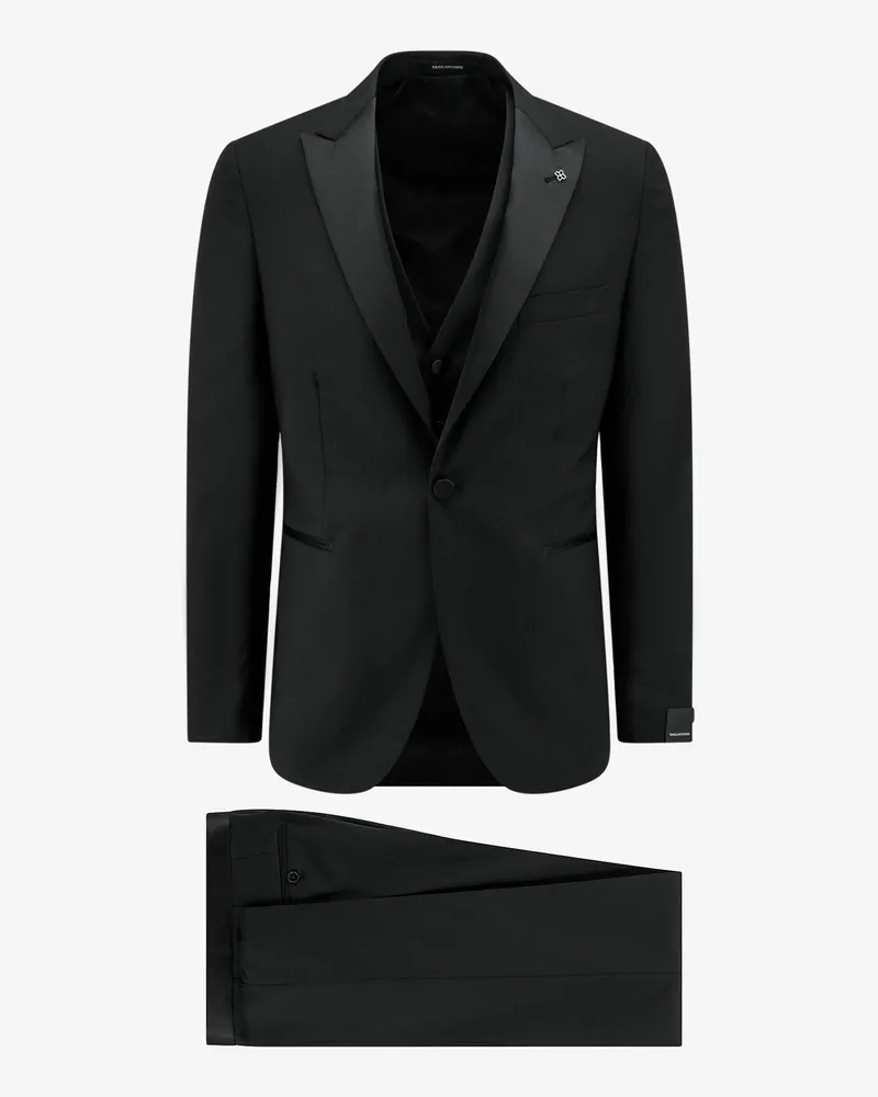 Tagliatore Virgin wool tuxedo with vest -  - gender_Man Black