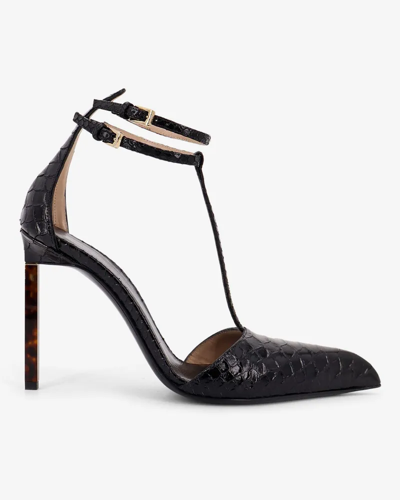Tom Ford Python-effect leather pumps -  - gender_Woman Black