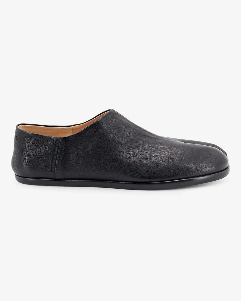Maison Margiela Tabi Leather Slip-Ons -  - gender_Man Black