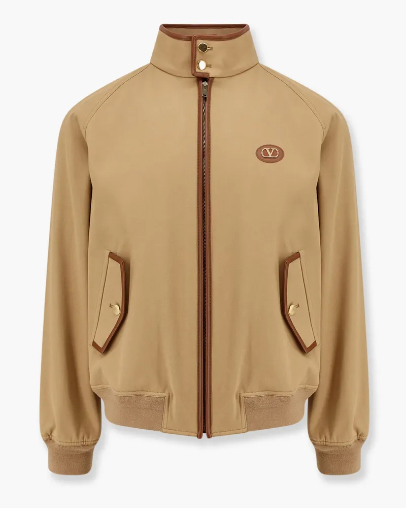 Valentino Garavani Cotton jacket with leather profiles -  - gender_Man 