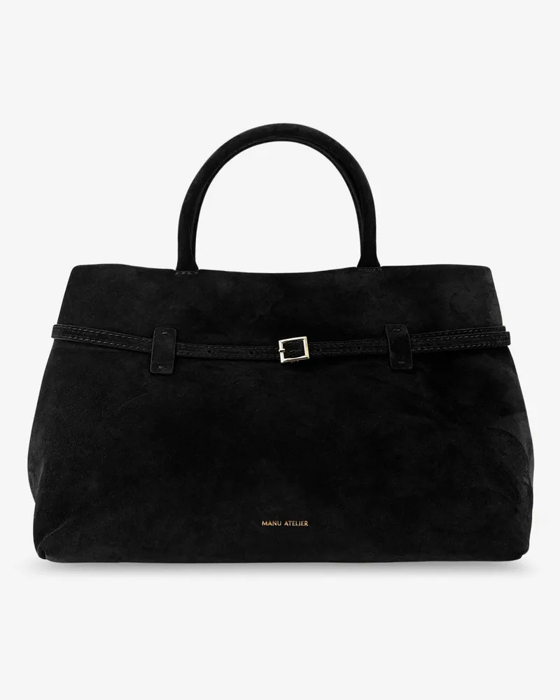 Manu Atelier Le Cambon 35 suede handbag -  - gender_Woman Black