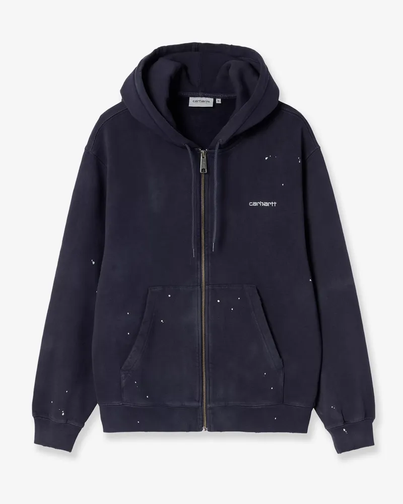 Carhartt WIP Hooded Painter cotton sweatshirt with embroidered logo on the front -  - gender_Man Blue