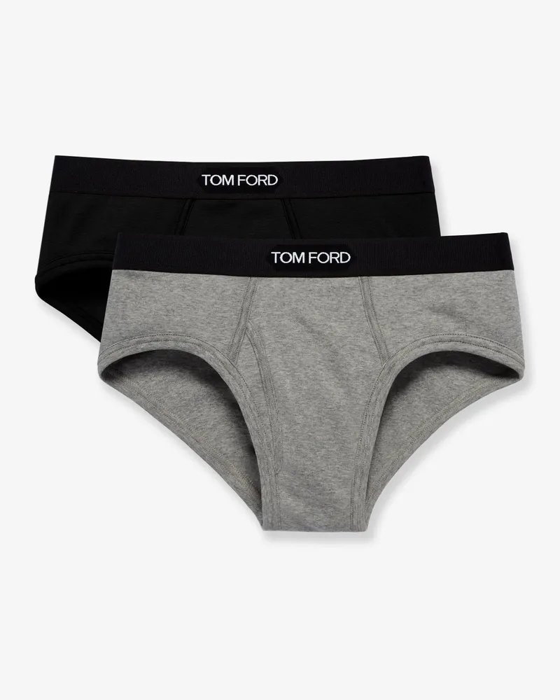 Tom Ford Bipack Brief stretch cotton slip -  - gender_Man Black