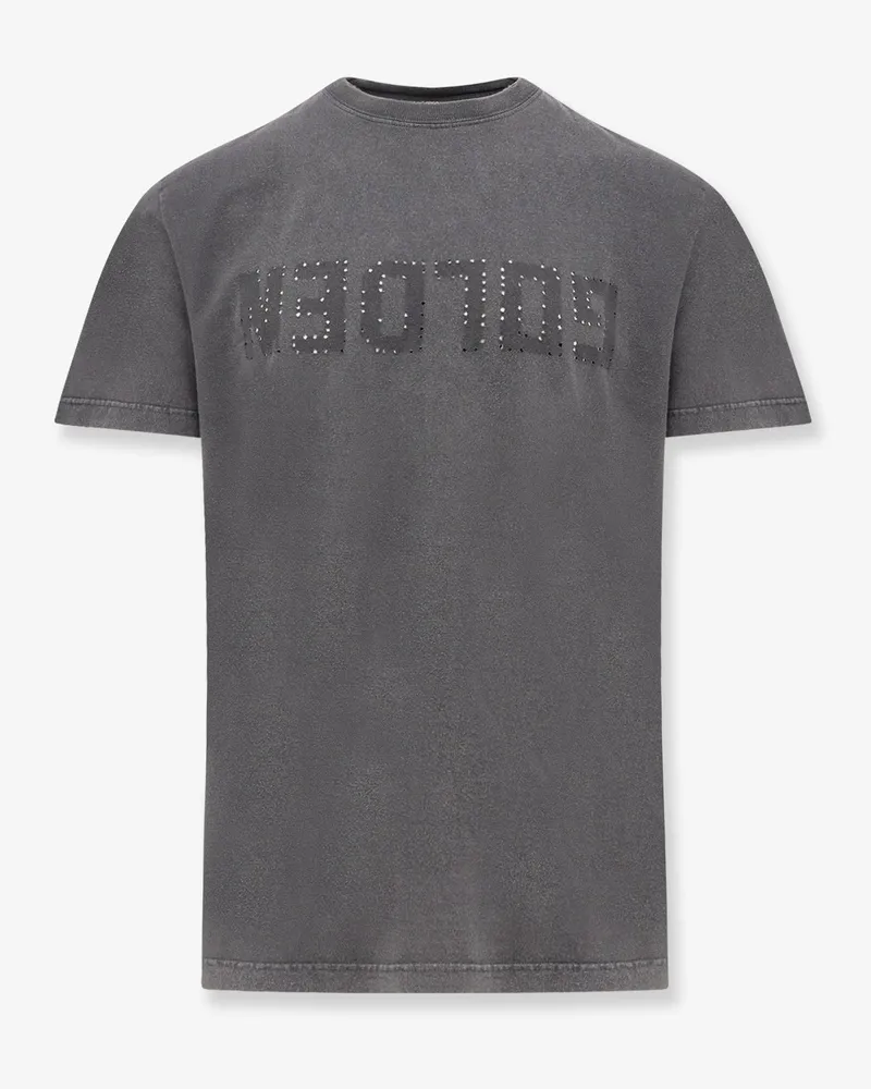Golden Goose Distressed cotton t-shirt -  - gender_Man Grey