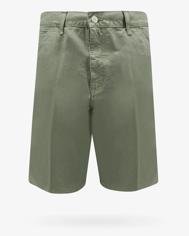Carhartt WIP Single knee cotton bermuda shorts with logo patch -  - gender_Man 