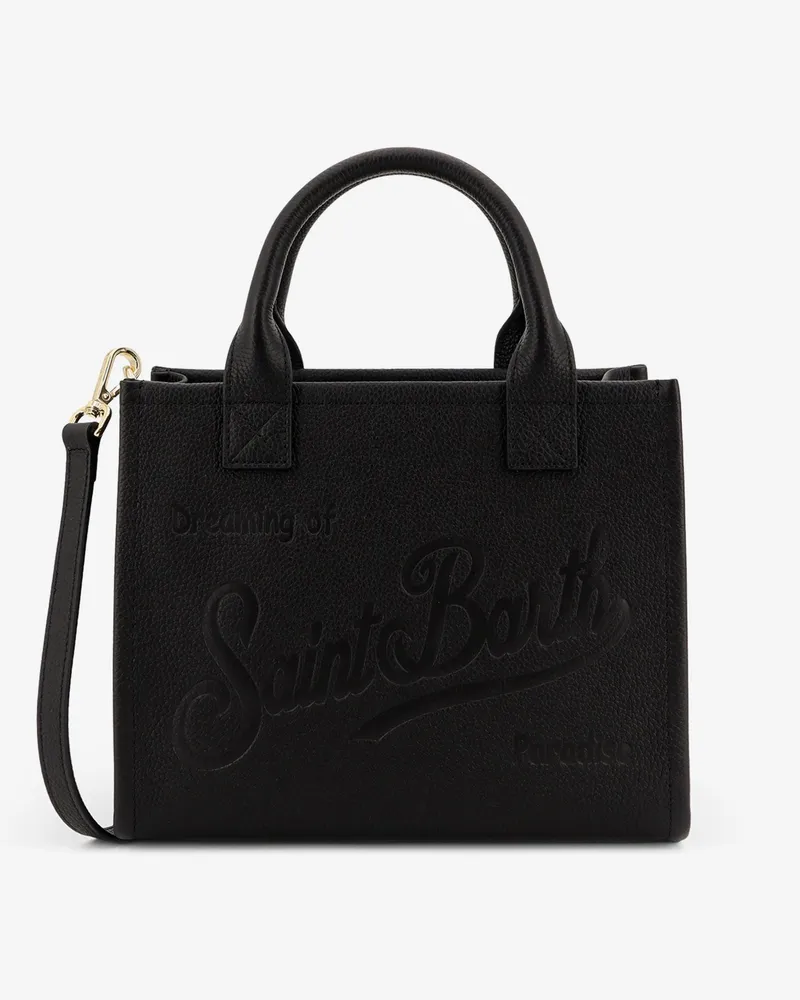 MC2 Saint Barth Vanity Bag Midi leather shoulder bag -  - gender_Woman Black