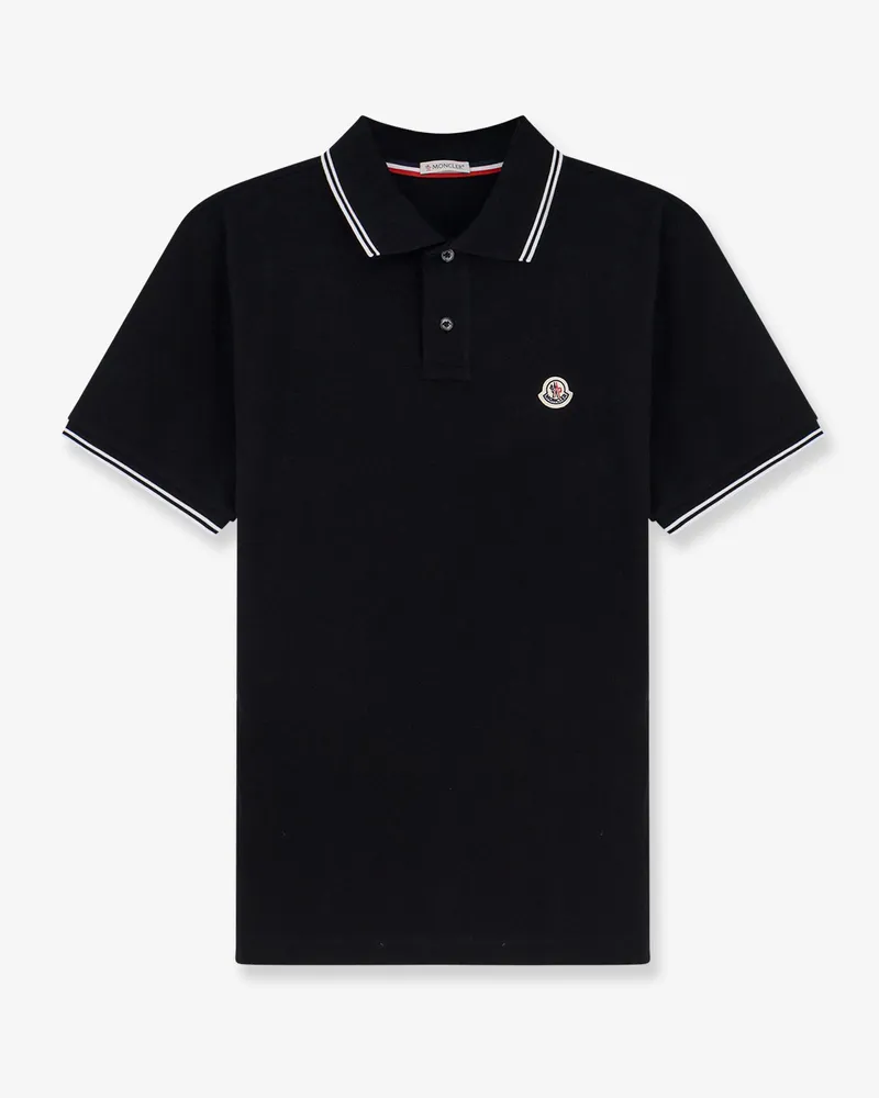 Moncler Cotton polo shirt -  - gender_Man Black
