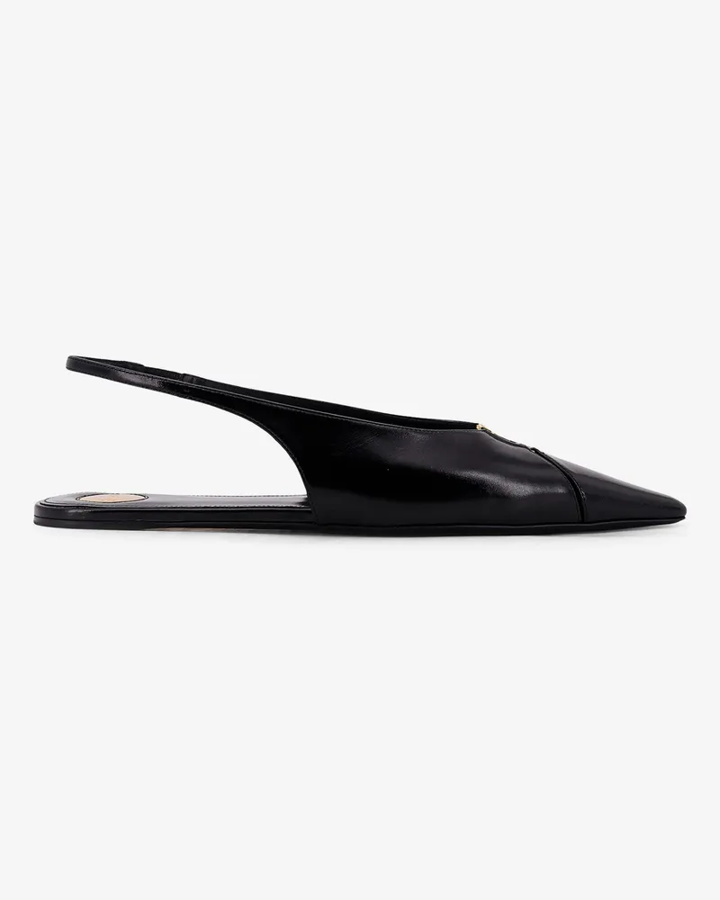 Saint Laurent Babylone 00 Bal leather slingback ballerinas -  - gender_Woman Black