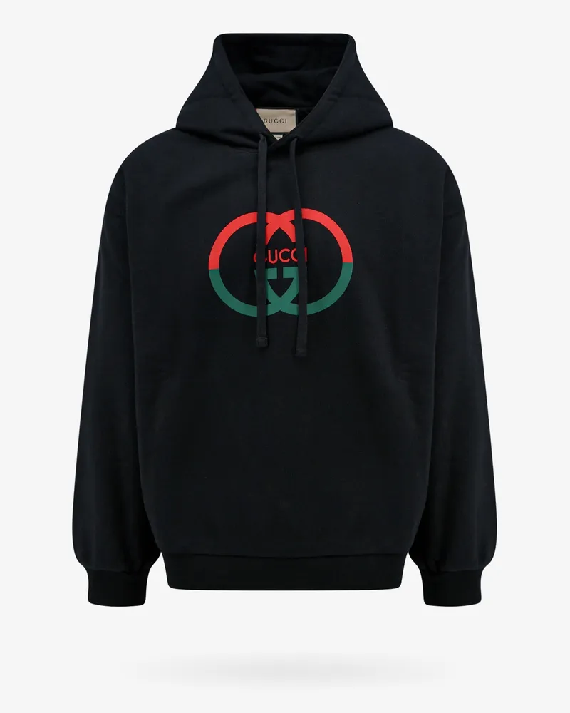Gucci Cotton sweatshirt with frontal logo -  - gender_Man Black