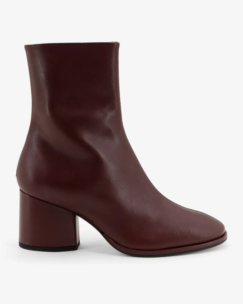 aeyde Leather ankle boots -  - gender_Woman Red