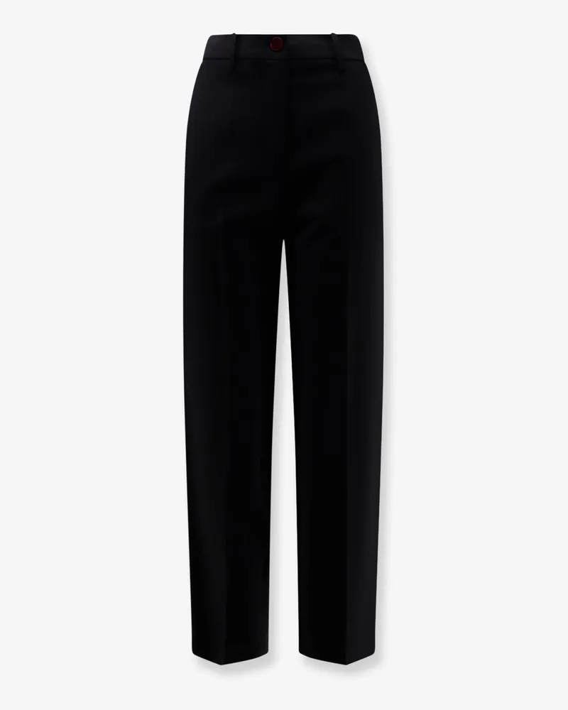 ALYSI Cigarette virgin wool trousers -  - gender_Woman Black
