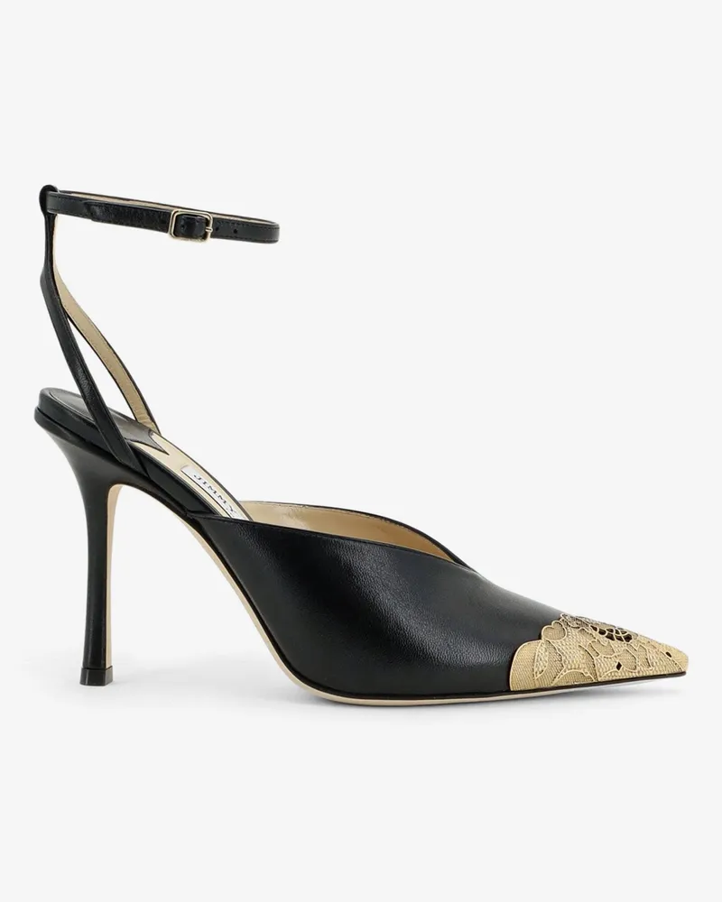 Jimmy Choo Faiz 100 leather slingback pumps -  - gender_Woman Black