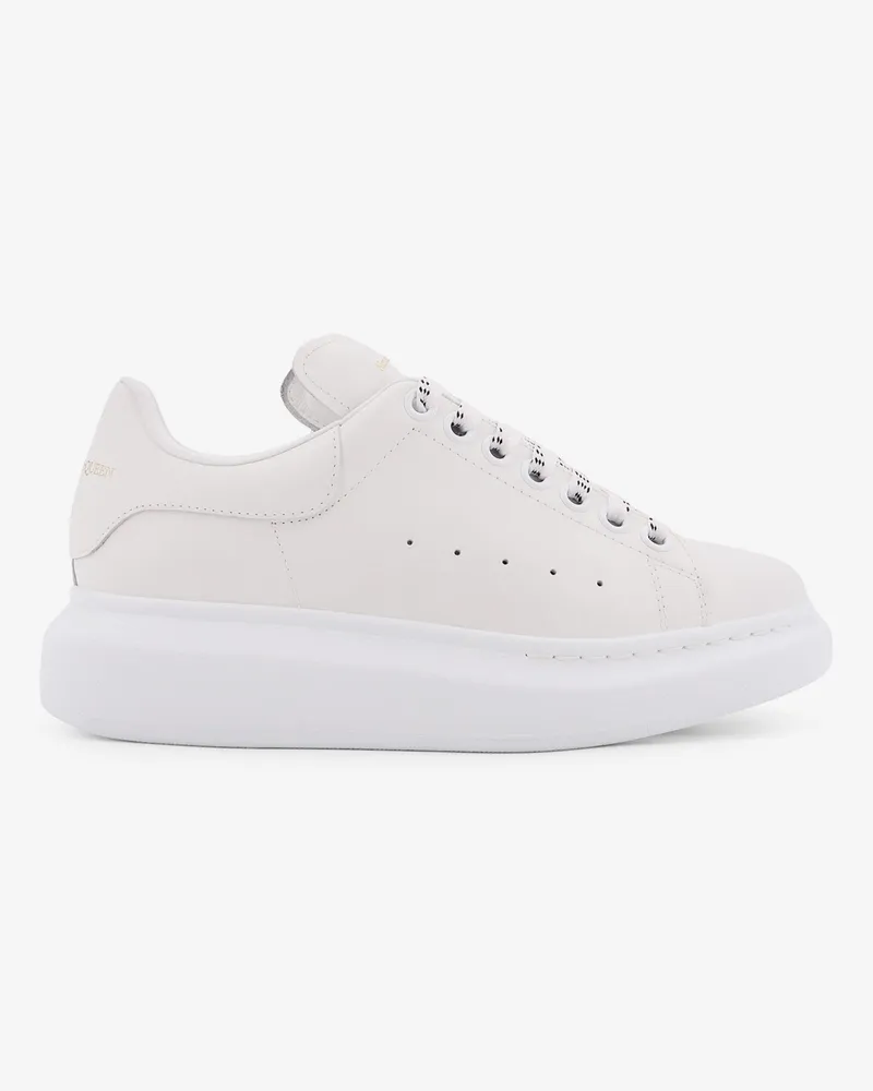 Alexander McQueen Oversized leather sneakers -  - gender_Woman White