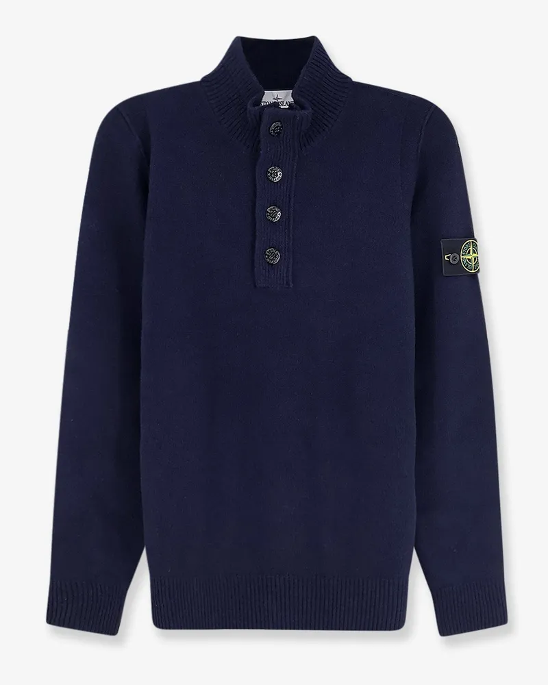 Stone Island Virgin wool blend sweater -  - gender_Man Blue