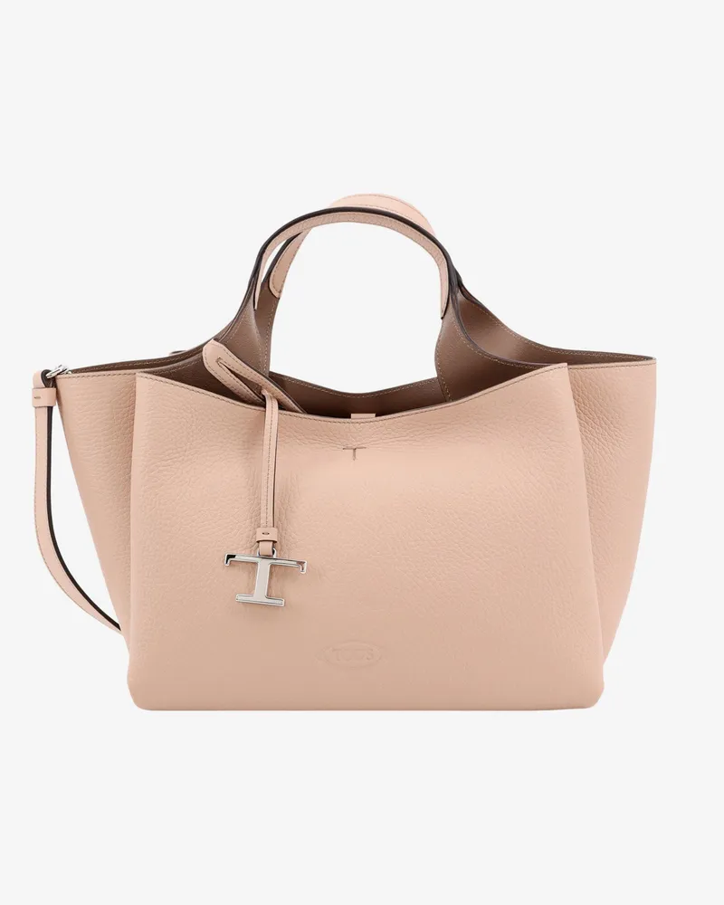 TOD'S Leather handbag with t timeless detail -  - gender_Woman Beige
