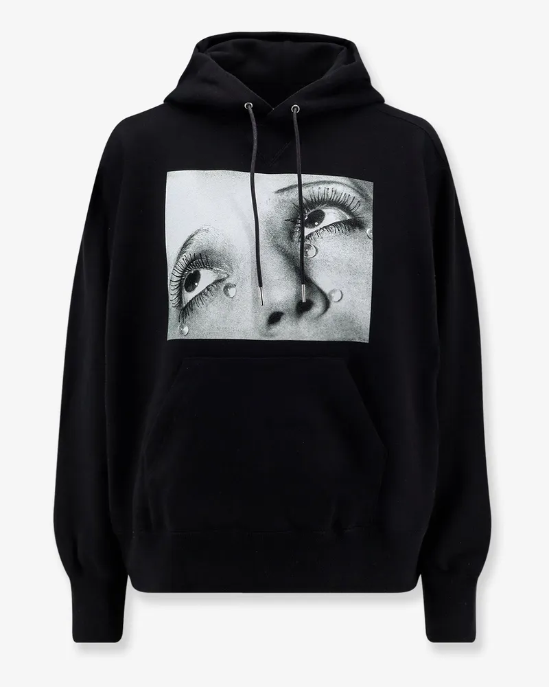 Sacai Cotton sweatshirt with print -  - gender_Woman Black