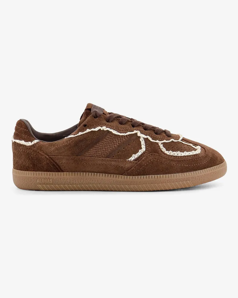Alohas Tb.490 Crochet suede sneakers -  - gender_Woman Brown