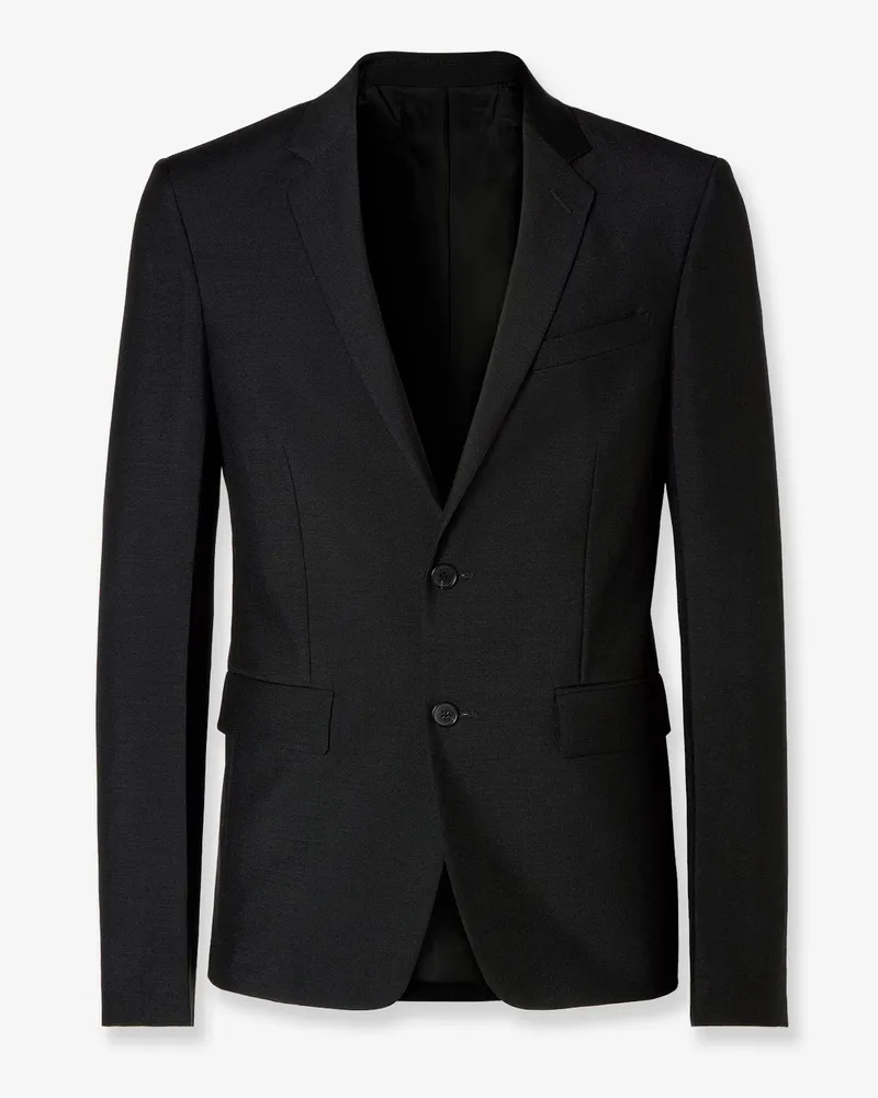 Fendi Slim Fit kid mohair blazer -  - gender_Man Black