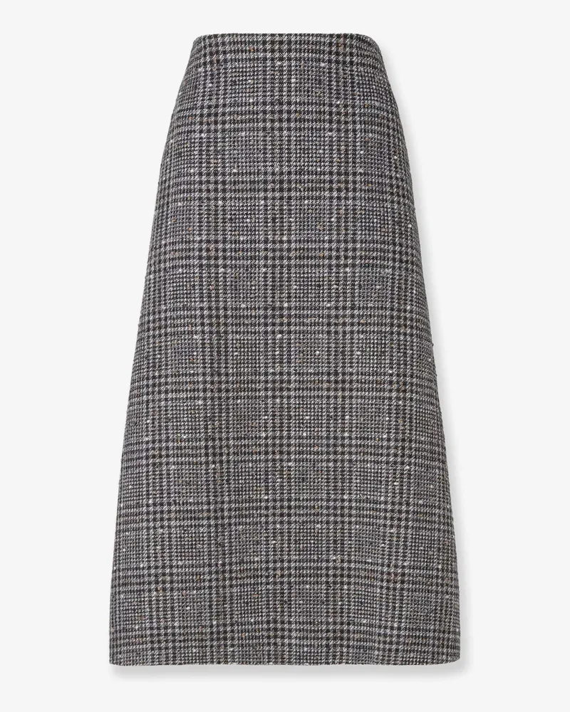 Fendi Check Tweed skirt -  - gender_Woman Grey