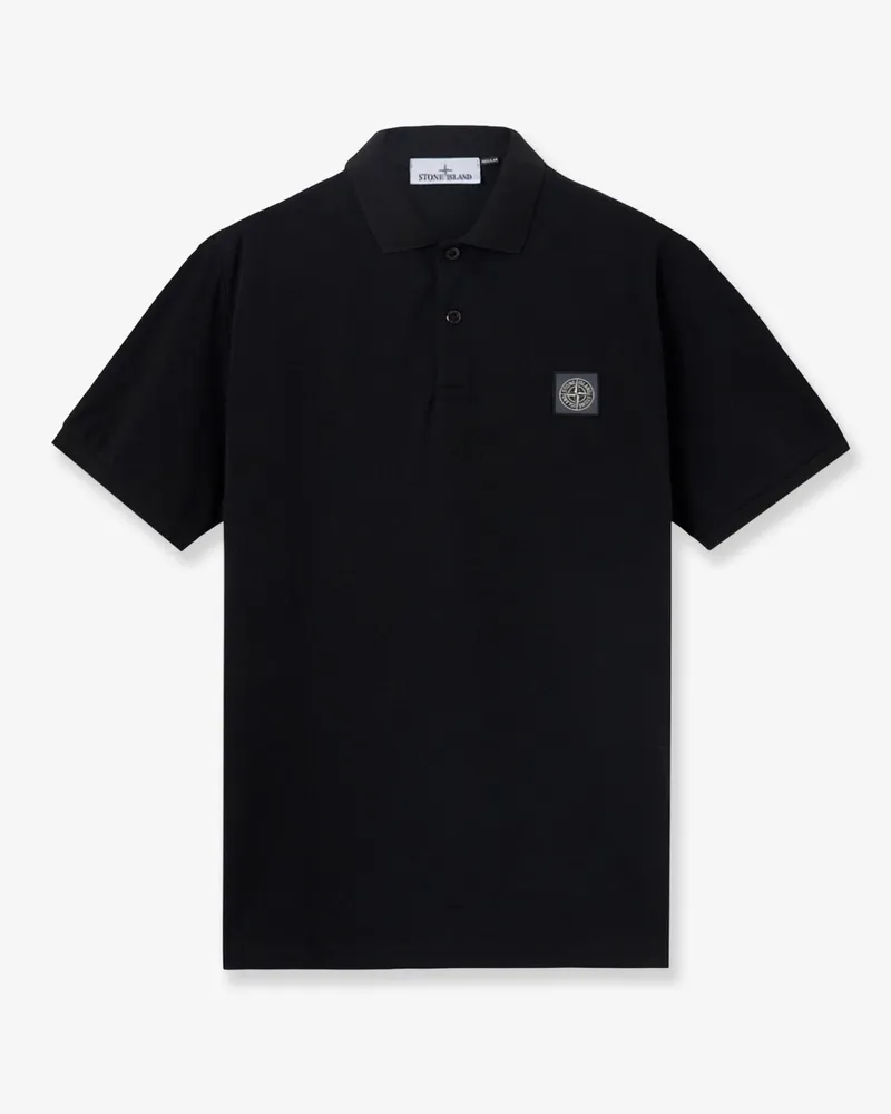 Stone Island Stretch organic cotton polo shirt -  - gender_Man Black