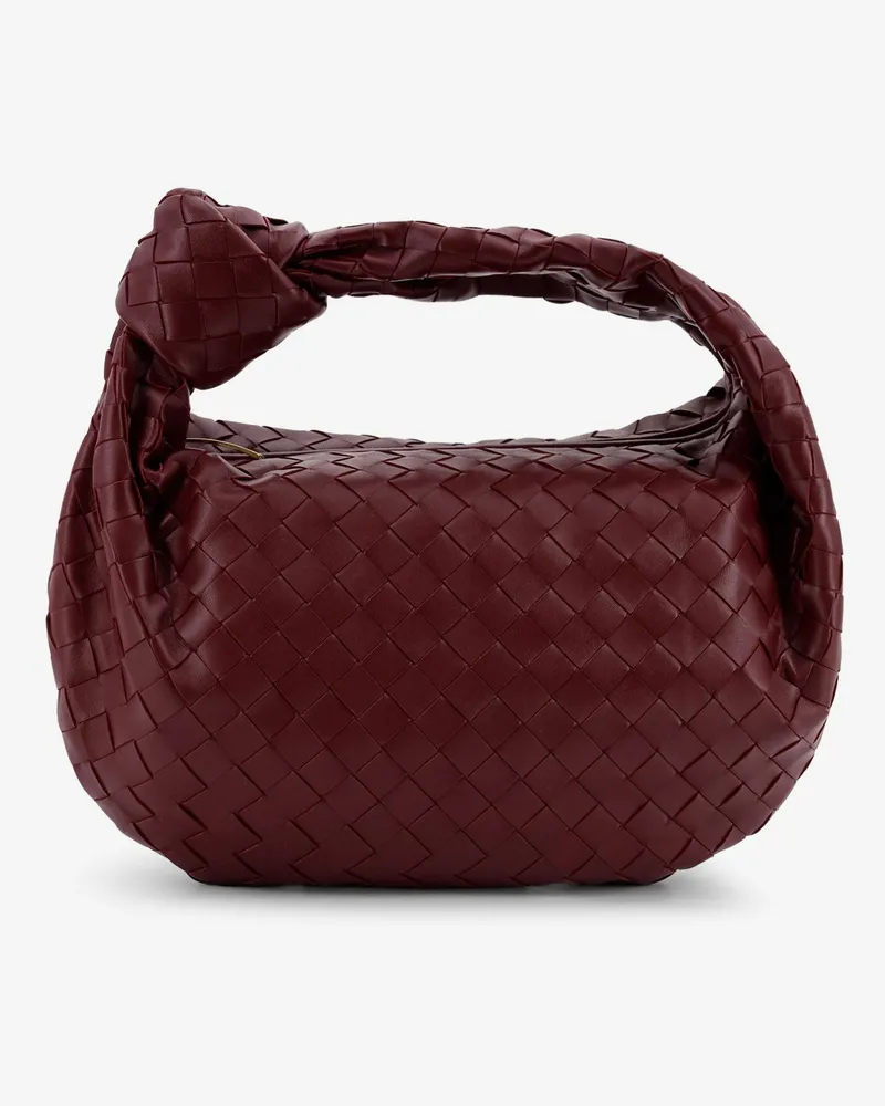 Bottega Veneta Jodie Small leather handbag with Intrecciato motif -  - gender_Woman Red