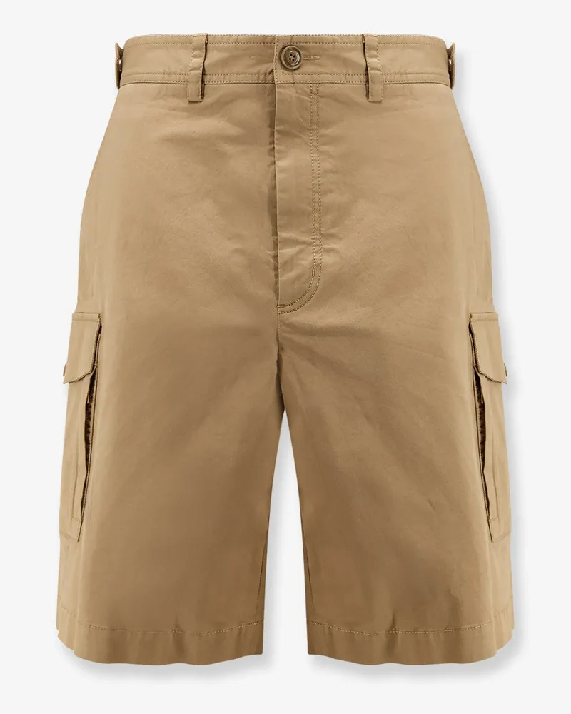 Moncler Cargo cotton shorts -  - gender_Man Brown