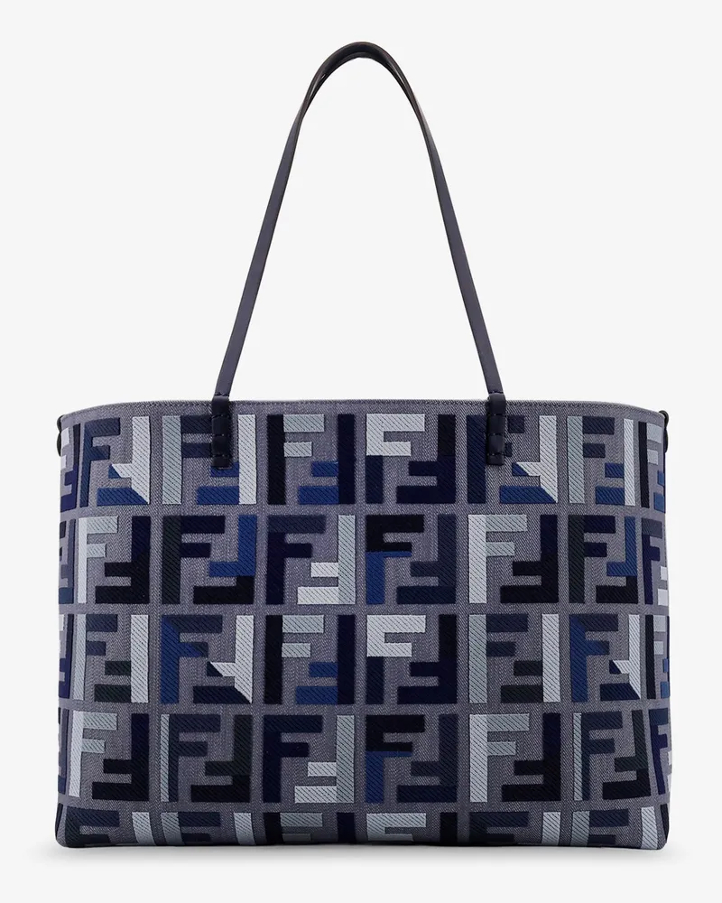 Fendi Roll Large jacquard FF fabric tote bag -  - gender_Woman Blue