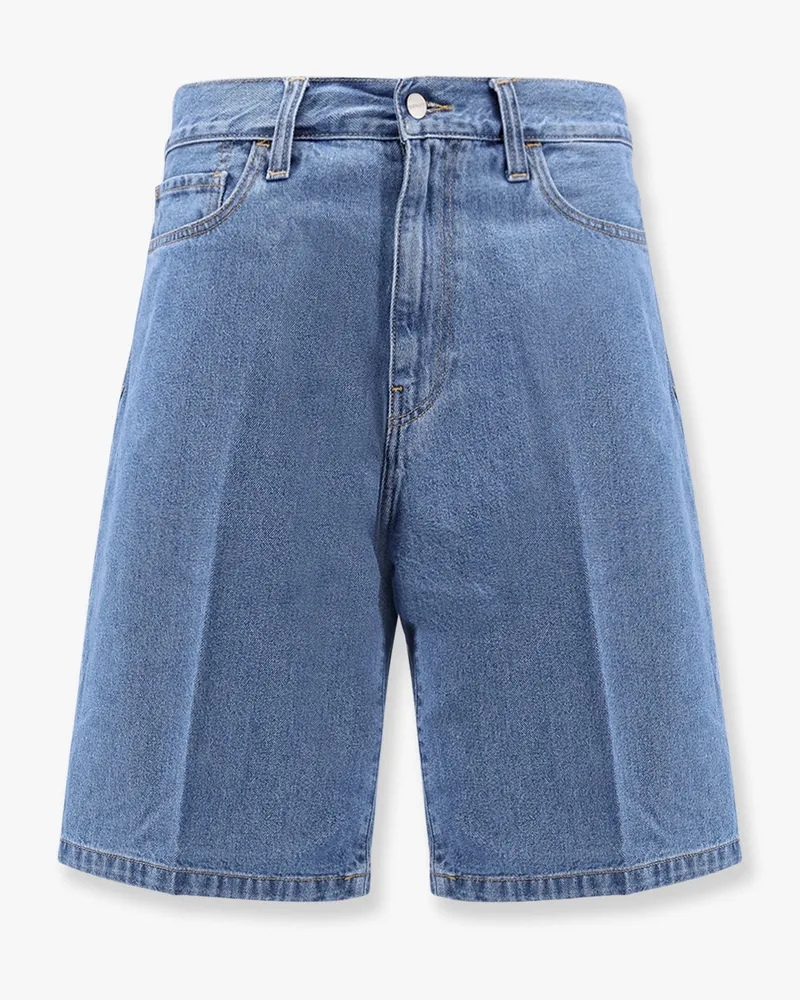 Carhartt WIP Landon denim shorts with Logo patch -  - gender_Man Blue