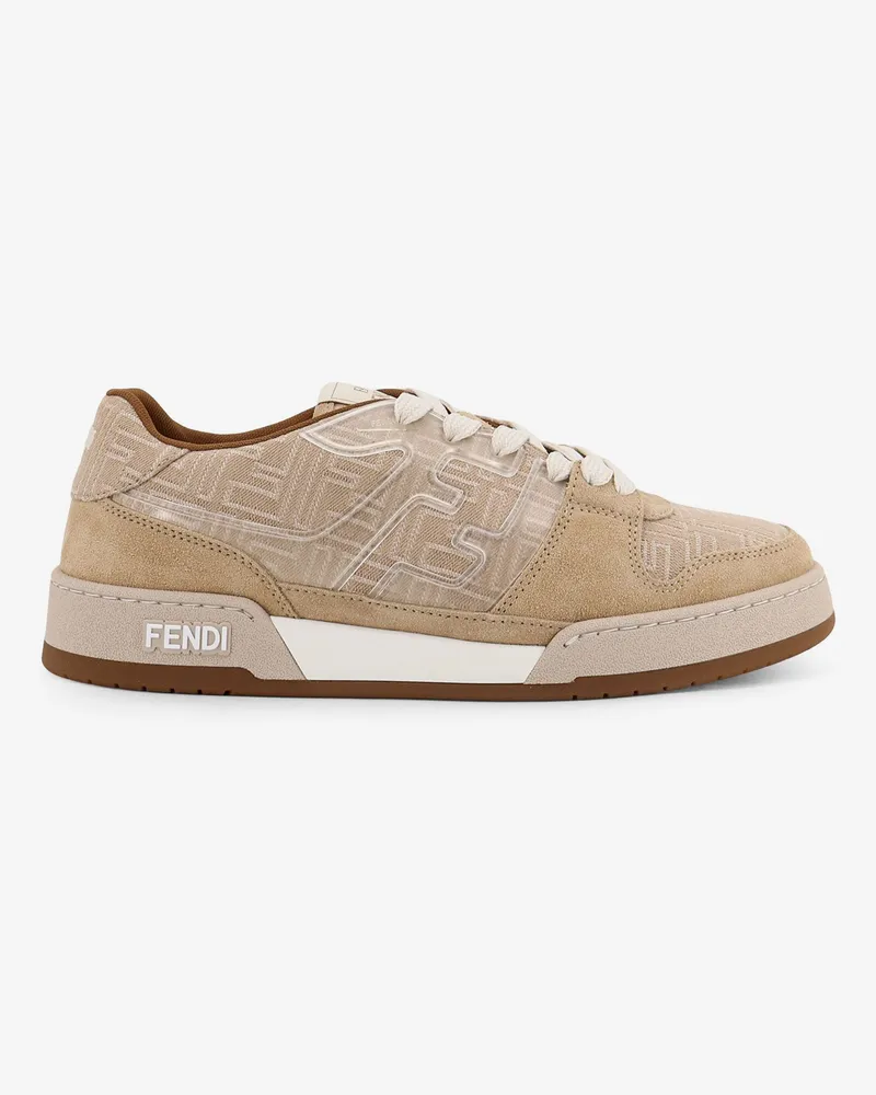 Fendi Match FF Jacquard low-top sneakers - FENDI - gender_Man Beige