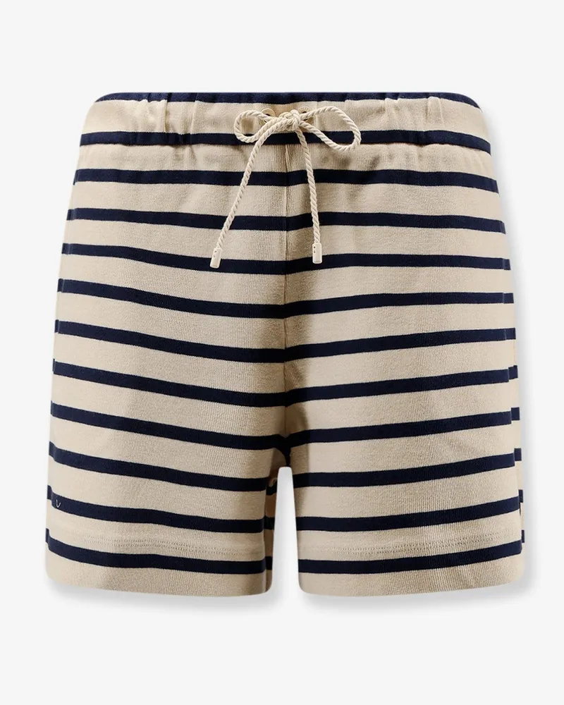 Moncler Cotton shorts with striped pattern -  - gender_Woman Beige