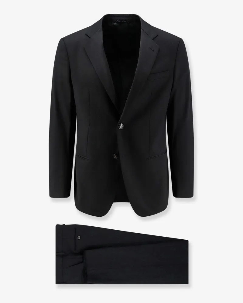 Giorgio Armani Soho line Super 160s virgin wool suit -  - gender_Man Black