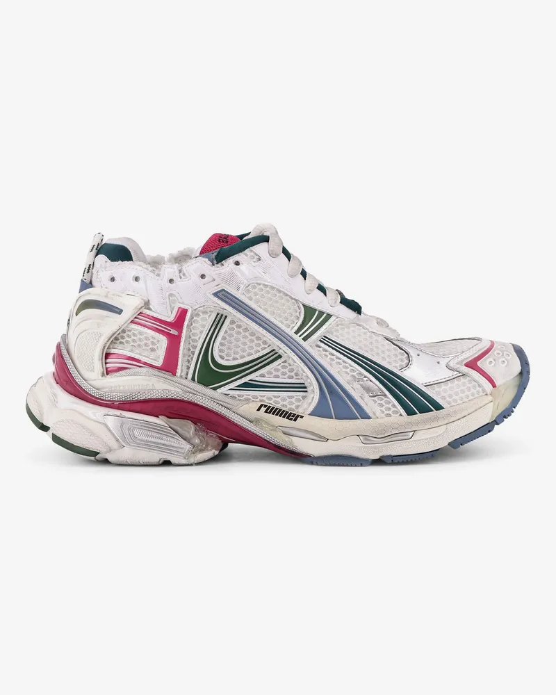 Balenciaga Runner low-top mesh sneakers -  - gender_Man White