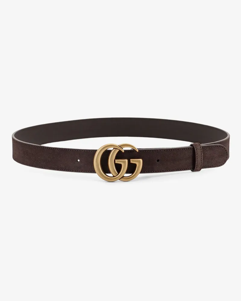 Gucci Suede belt -  - gender_Man Brown