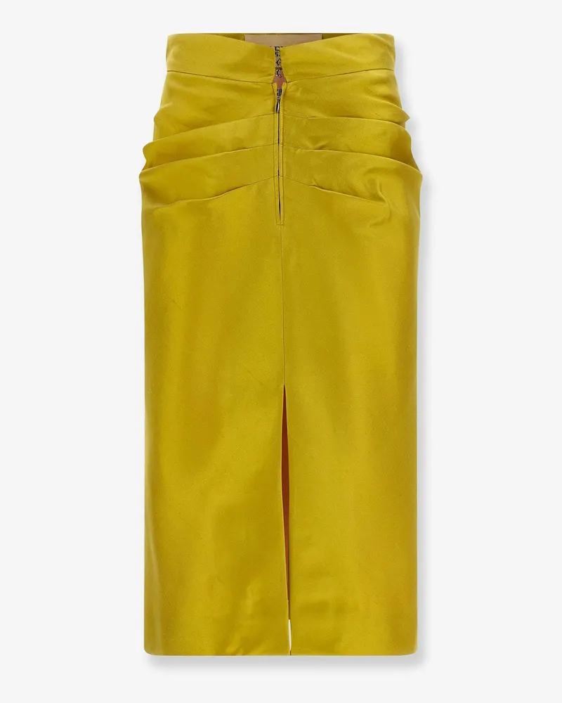 Valentino Garavani Shantung midi skirt -  - gender_Woman Yellow