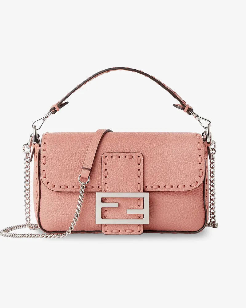Fendi Mini Baguette leather shoulder bag -  - gender_Woman Pink